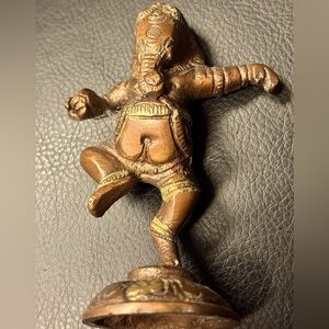 Vintage Bronze Ganesha Indian Elephant God figurine.